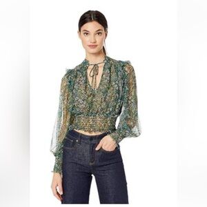 Free People Twyla Floral Blouse